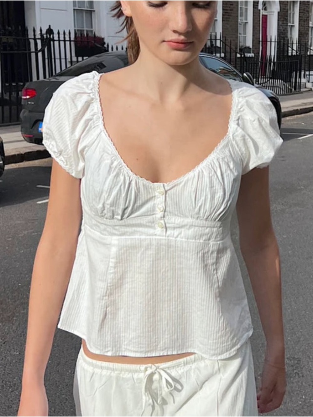 BRANDY MELVILLE Blair White Top
